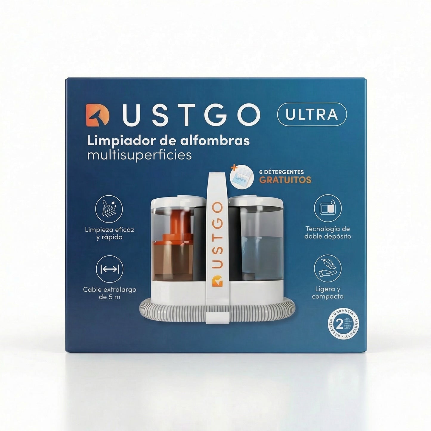 Aspiradora Tapicerías Dustgo + Detergente GRATIS