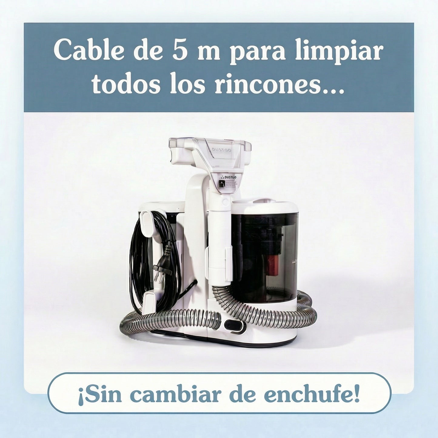Aspiradora Tapicerías Dustgo + Detergente GRATIS
